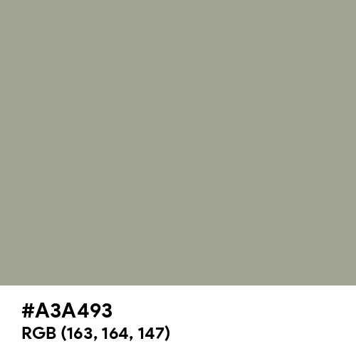 Spanish Gray (Hex code: A3A493) Thumbnail