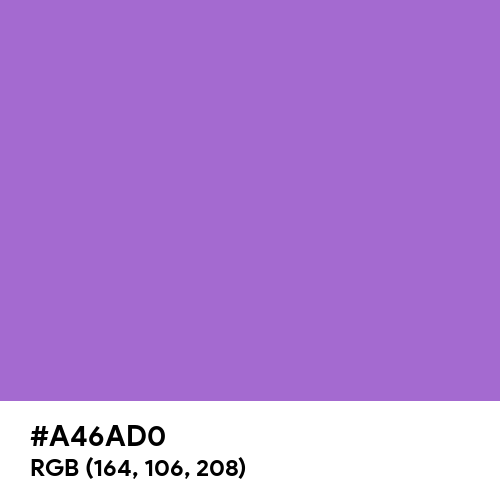 Rich Lavender (Hex code: A46AD0) Thumbnail