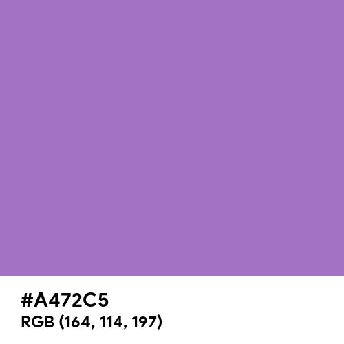 Rich Lavender (Hex code: A472C5) Thumbnail