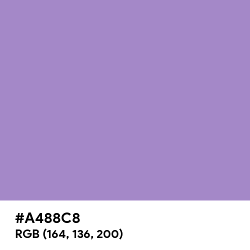 African Violet (Hex code: A488C8) Thumbnail