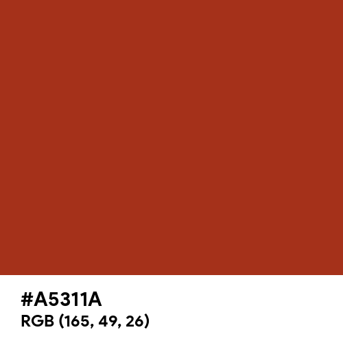 Copper Red (RAL Design) (Hex code: A5311A) Thumbnail