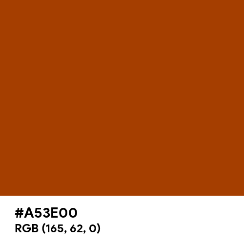 Brown (Hex code: A53E00) Thumbnail