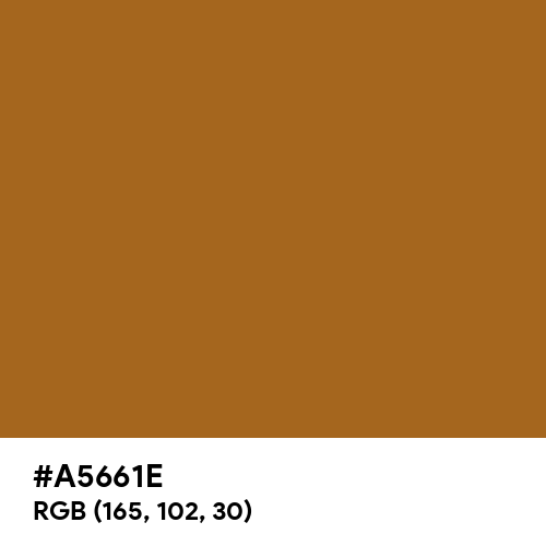 Golden Brown (Hex code: A5661E) Thumbnail