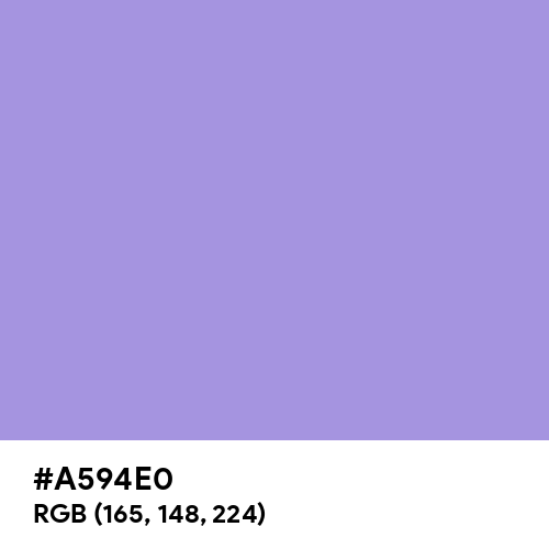 Light Pastel Purple (Hex code: A594E0) Thumbnail