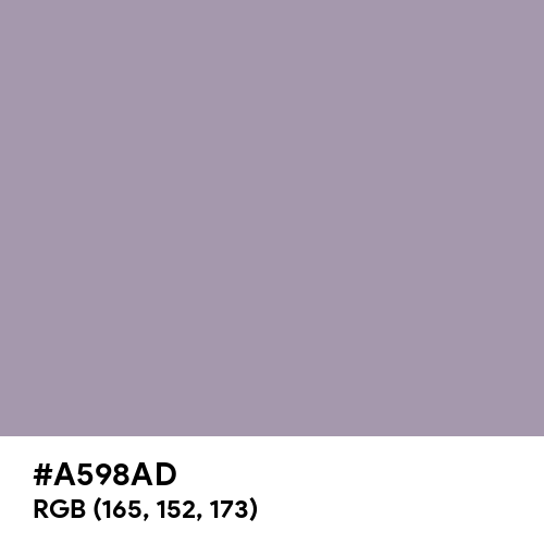 Heliotrope Gray (Hex code: A598AD) Thumbnail