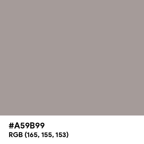 Spanish Gray (Hex code: A59B99) Thumbnail