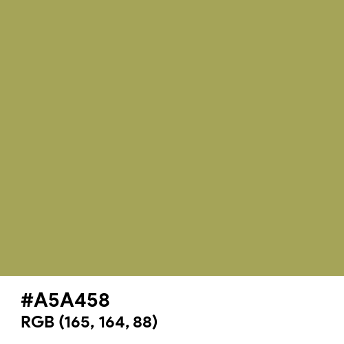 Olive Green (Hex code: A5A458) Thumbnail