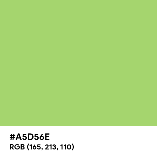 Sweet Green (Hex code: A5D56E) Thumbnail