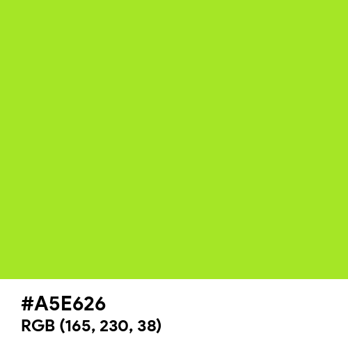 Green Lizard (Hex code: A5E626) Thumbnail