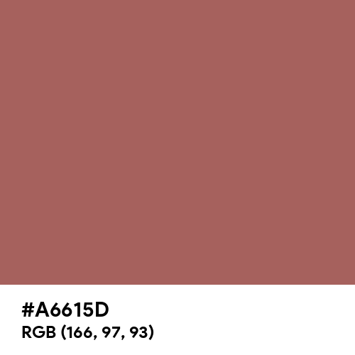 Clay Red (Hex code: A6615D) Thumbnail