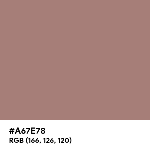 Burnished Brown (Hex code: A67E78) Thumbnail