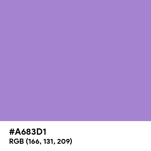 Lavender (Floral) (Hex code: A683D1) Thumbnail