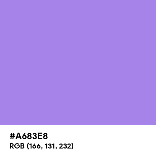 Lavender (Floral) (Hex code: A683E8) Thumbnail
