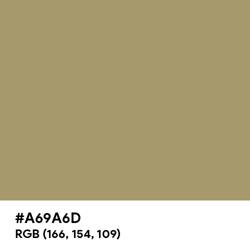 Light Taupe (Hex code: A69A6D) Thumbnail