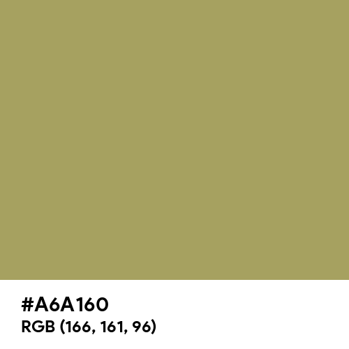 Olive Green (Hex code: A6A160) Thumbnail