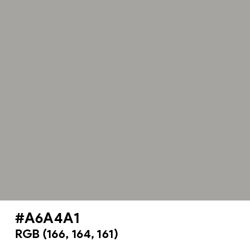 Quick Silver (Hex code: A6A4A1) Thumbnail