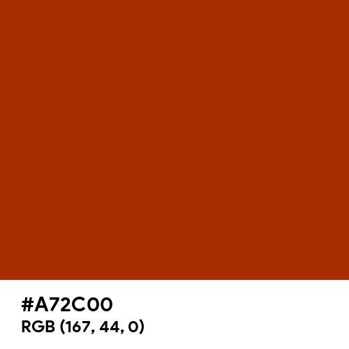 Brown (Hex code: A72C00) Thumbnail