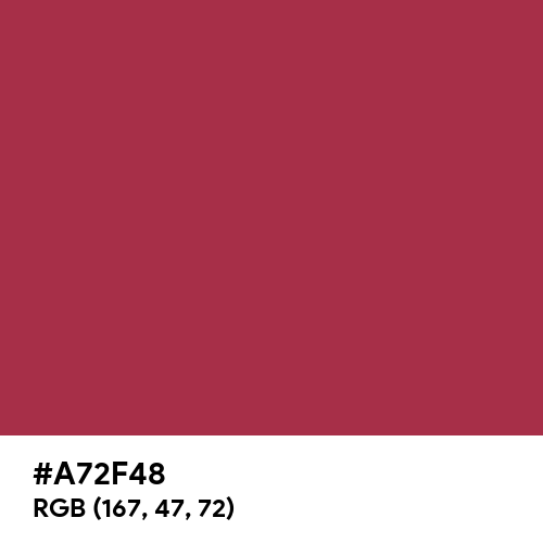 Grape Red (Hex code: A72F48) Thumbnail