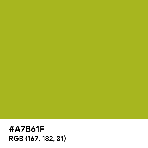 Acid Green (Hex code: A7B61F) Thumbnail