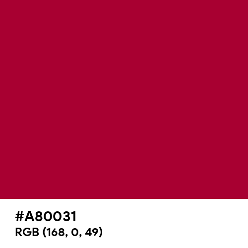 Alabama Crimson (Hex code: A80031) Thumbnail