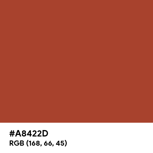 Reddish Brown (Hex code: A8422D) Thumbnail