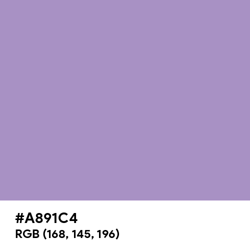 Glossy Grape (Hex code: A891C4) Thumbnail