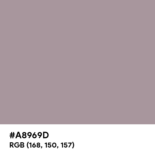 Heliotrope Gray (Hex code: A8969D) Thumbnail