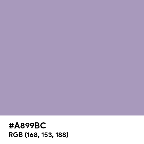 Glossy Grape (Hex code: A899BC) Thumbnail