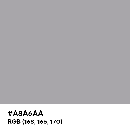 Dark Gray (X11) (Hex code: A8A6AA) Thumbnail