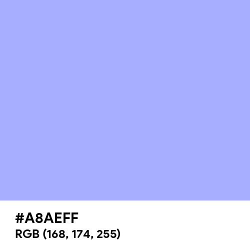 Maximum Blue Purple (Hex code: A8AEFF) Thumbnail