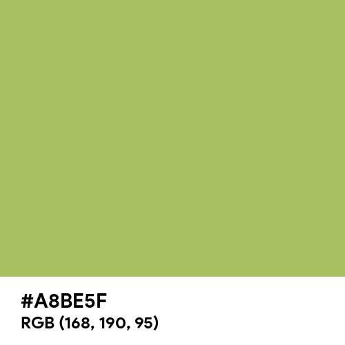 Middle Green Yellow (Hex code: A8BE5F) Thumbnail