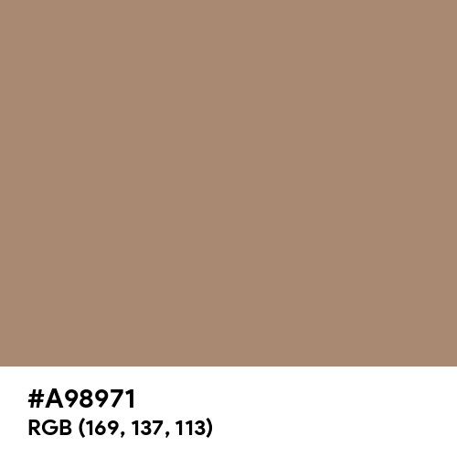 Light Taupe (Hex code: A98971) Thumbnail