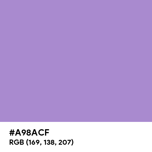 African Violet (Hex code: A98ACF) Thumbnail