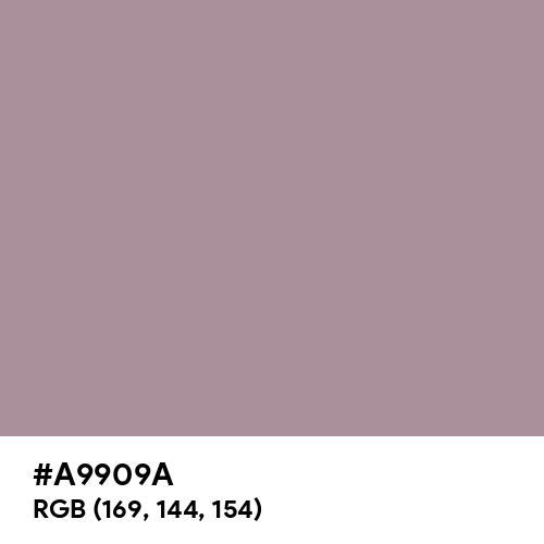 Heliotrope Gray (Hex code: A9909A) Thumbnail