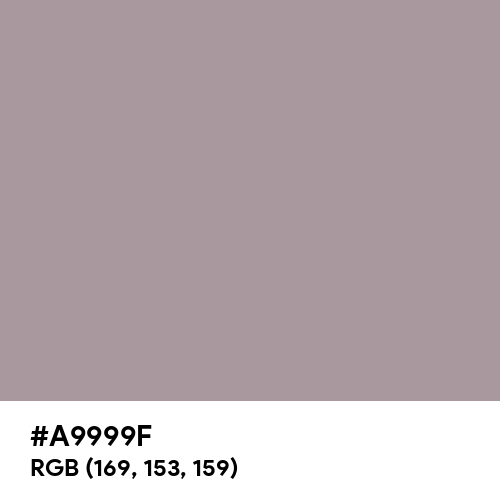 Heliotrope Gray (Hex code: A9999F) Thumbnail