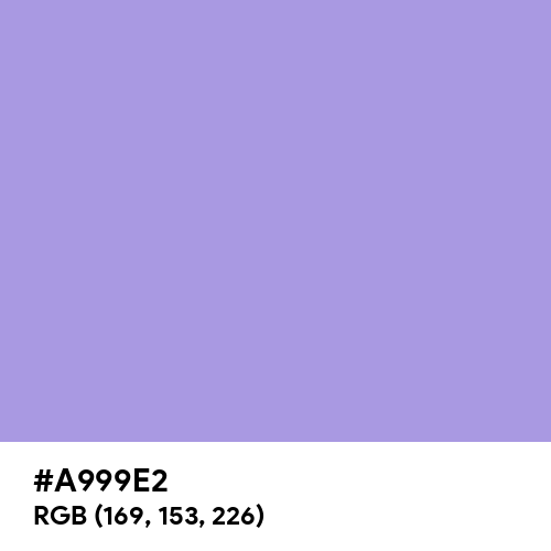 Light Pastel Purple (Hex code: A999E2) Thumbnail