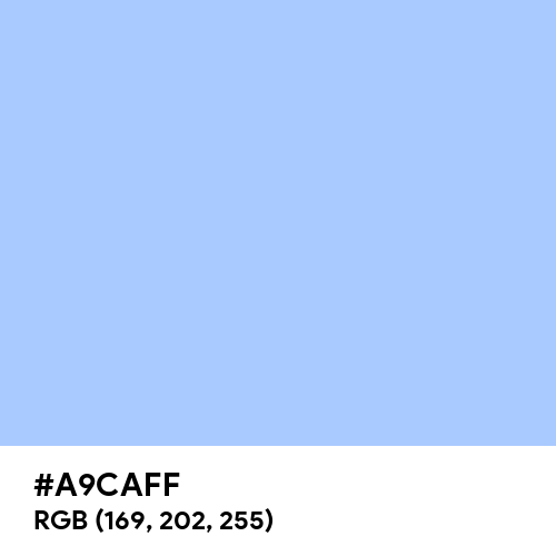 Baby Blue Eyes (Hex code: A9CAFF) Thumbnail
