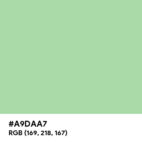 Light Moss Green (Hex code: A9DAA7) Thumbnail