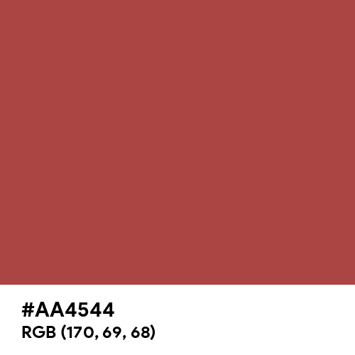 English Red (Hex code: AA4544) Thumbnail