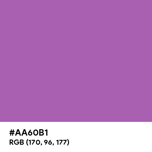 Purple Plum (Hex code: AA60B1) Thumbnail