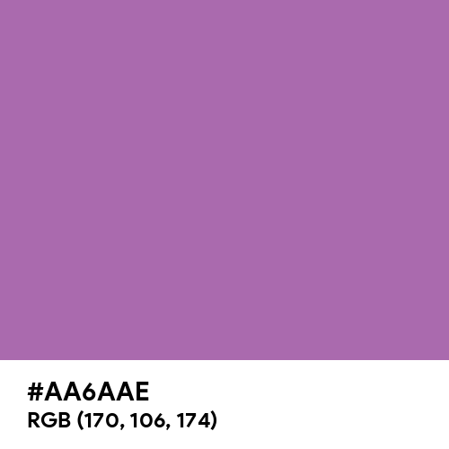 Pearly Purple (Hex code: AA6AAE) Thumbnail