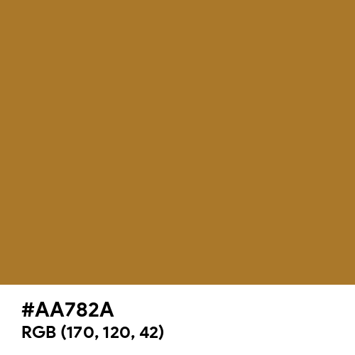 Copper (Hex code: AA782A) Thumbnail
