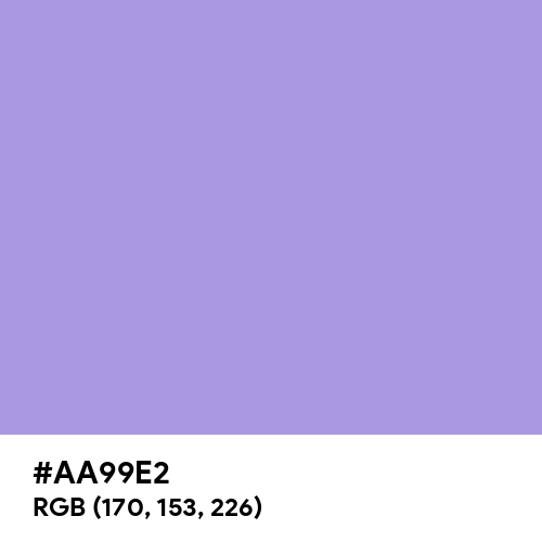 Light Pastel Purple (Hex code: AA99E2) Thumbnail