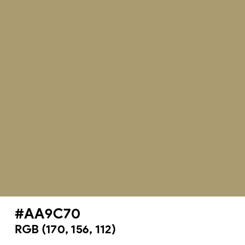 Light Taupe (Hex code: AA9C70) Thumbnail