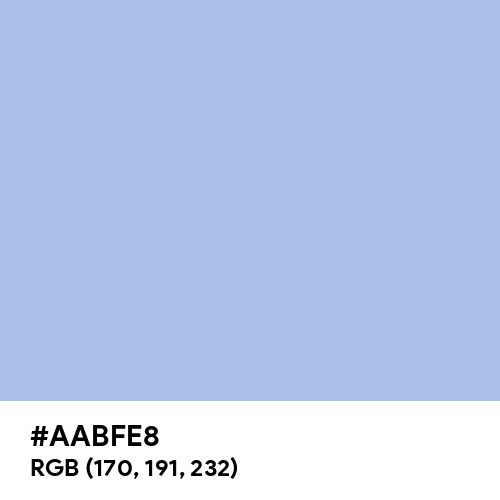 Light Steel Blue (Hex code: AABFE8) Thumbnail
