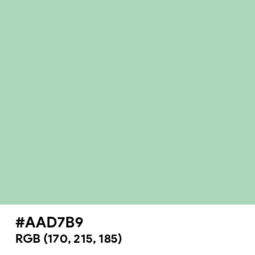 Turquoise Green (Hex code: AAD7B9) Thumbnail