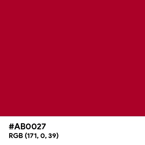Alabama Crimson (Hex code: AB0027) Thumbnail