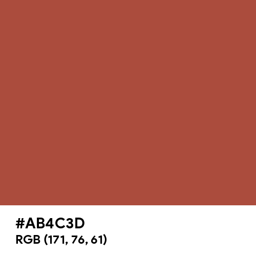 Brown (Crayola) (Hex code: AB4C3D) Thumbnail