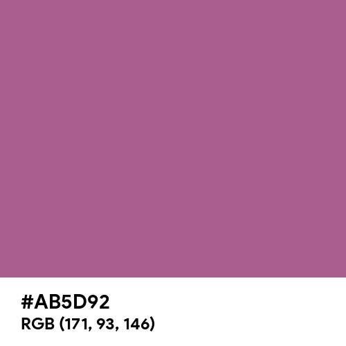 Rose Quartz Pink (Hex code: AB5D92) Thumbnail