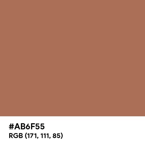 Brown Glitter (Hex code: AB6F55) Thumbnail